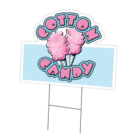 AMISTAD 12 x 16 in. Yard Sign & Stake - Cotton Candy AM2072011
